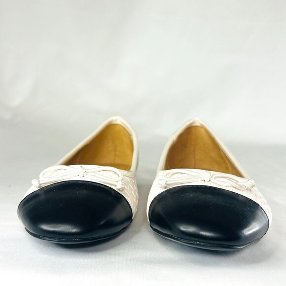 Zara Trafaluc White & Black Ballet Flats | Size 7 | NWOT - Picture 3 of 7